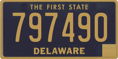 DE license plate 797490