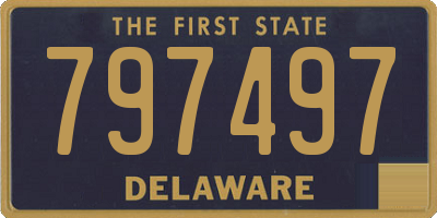 DE license plate 797497