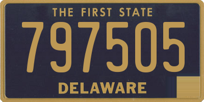 DE license plate 797505