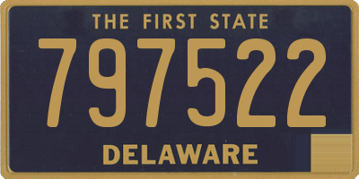 DE license plate 797522