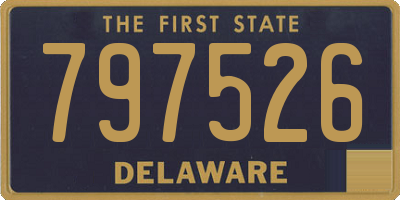 DE license plate 797526