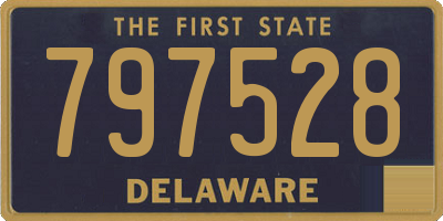 DE license plate 797528