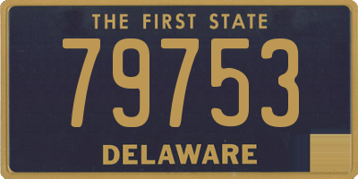 DE license plate 79753