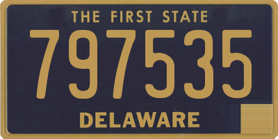 DE license plate 797535