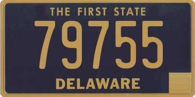 DE license plate 79755