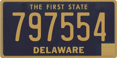 DE license plate 797554