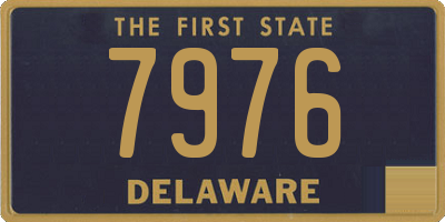 DE license plate 7976