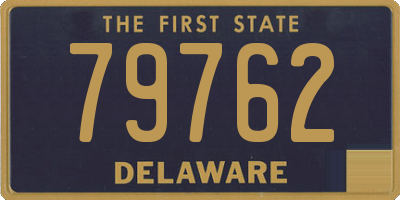 DE license plate 79762