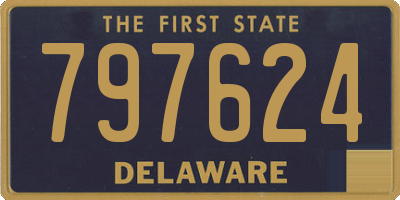 DE license plate 797624