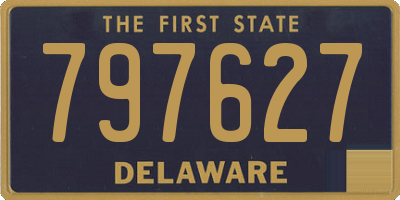 DE license plate 797627
