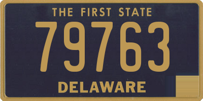 DE license plate 79763
