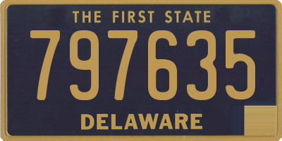 DE license plate 797635