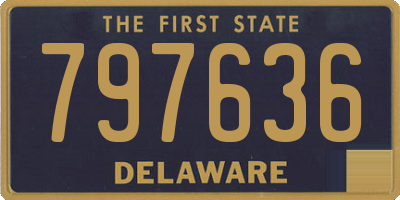 DE license plate 797636