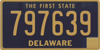 DE license plate 797639