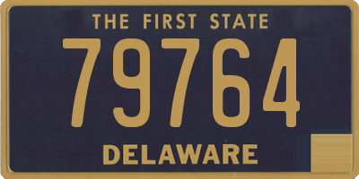 DE license plate 79764