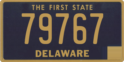 DE license plate 79767