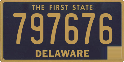 DE license plate 797676