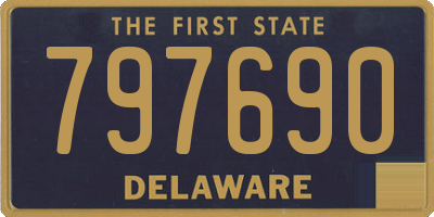 DE license plate 797690
