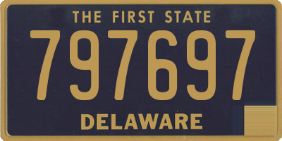 DE license plate 797697