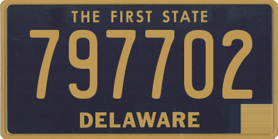 DE license plate 797702