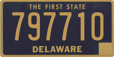 DE license plate 797710