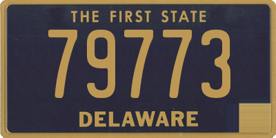 DE license plate 79773