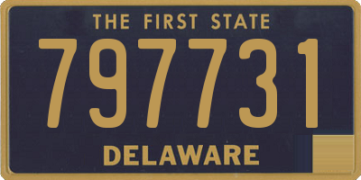 DE license plate 797731