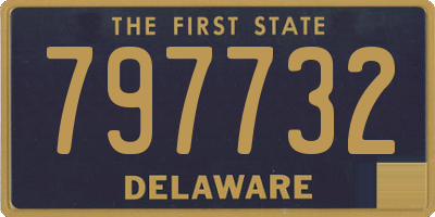 DE license plate 797732