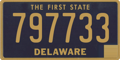 DE license plate 797733