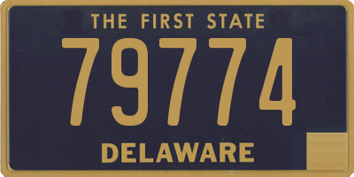 DE license plate 79774