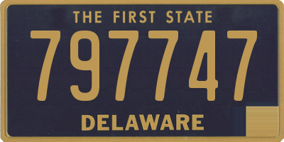 DE license plate 797747