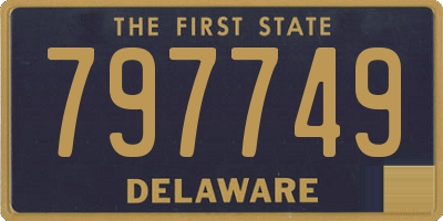 DE license plate 797749