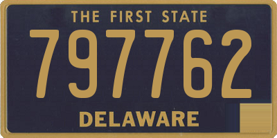 DE license plate 797762