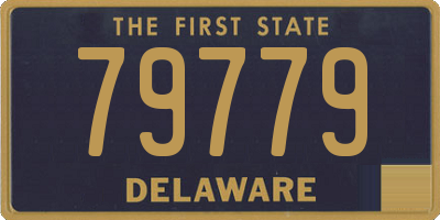 DE license plate 79779