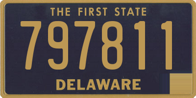 DE license plate 797811