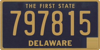 DE license plate 797815