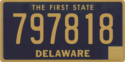 DE license plate 797818