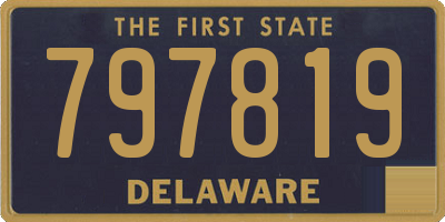 DE license plate 797819