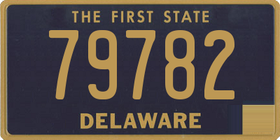 DE license plate 79782
