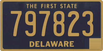 DE license plate 797823
