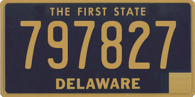 DE license plate 797827