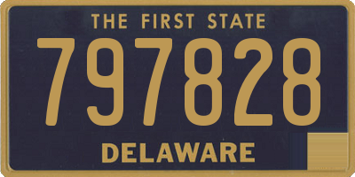 DE license plate 797828