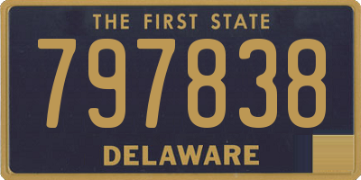 DE license plate 797838
