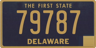 DE license plate 79787