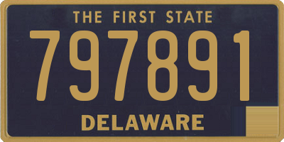 DE license plate 797891
