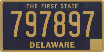 DE license plate 797897