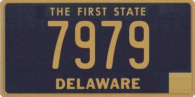 DE license plate 7979