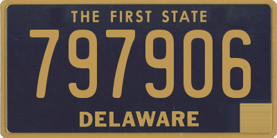 DE license plate 797906