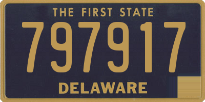 DE license plate 797917