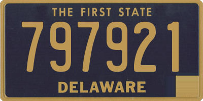 DE license plate 797921